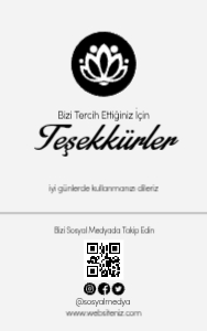 Kargo Paketi Teşekkür Etiketi