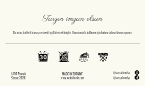 Karton Ürün Etiketi