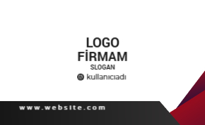 Dinamik geometrik katmanlarla güçlendirilmiş kırmızı-siyah uyumlu kurumsal kartvizit tasarımı.