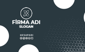 Minimal kartvizit tasarım şablonu