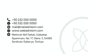 Sade kartvizit tasarım şablonu