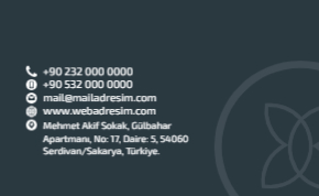 Sade kartvizit tasarım şablonu