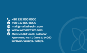 Sade kartvizit tasarım şablonu