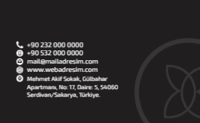 Sade kartvizit tasarım şablonu