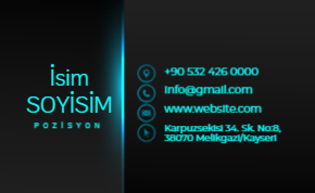 Dikkat Çekici Kartvizit Tasarımı.