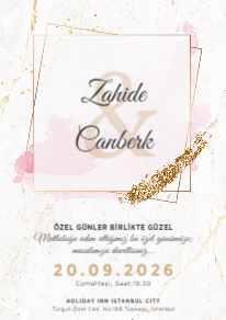 elegant konsept davetiye |1/2