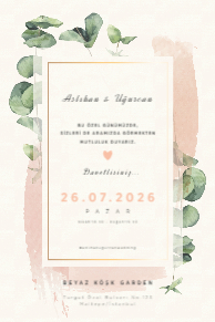 sade & minimal davetiye |1