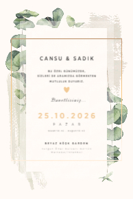 sade & minimal davetiye |3