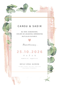 sade & minimal davetiye |3/2