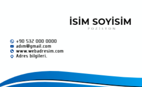 Modern Kartvizit şablonu