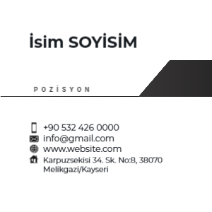 Dinamik kare kurumsal kartvizit tasarımı.