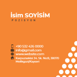 Dinamik kare kurumsal kartvizit tasarımı.