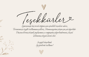 Teşekkürler